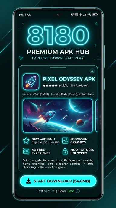 Tampilan halaman APK 8180