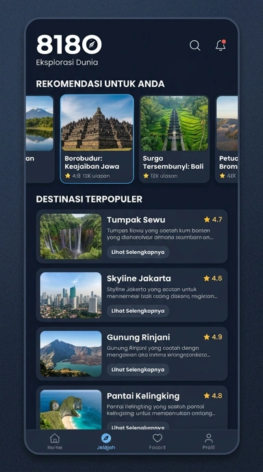 Tampilan katalog aplikasi 8180
