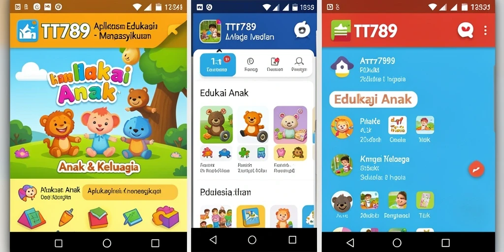 Tampilan antarmuka pengguna TT789 yang ramah anak.